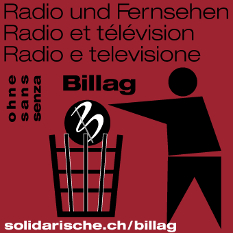 ohne sans senza Billag